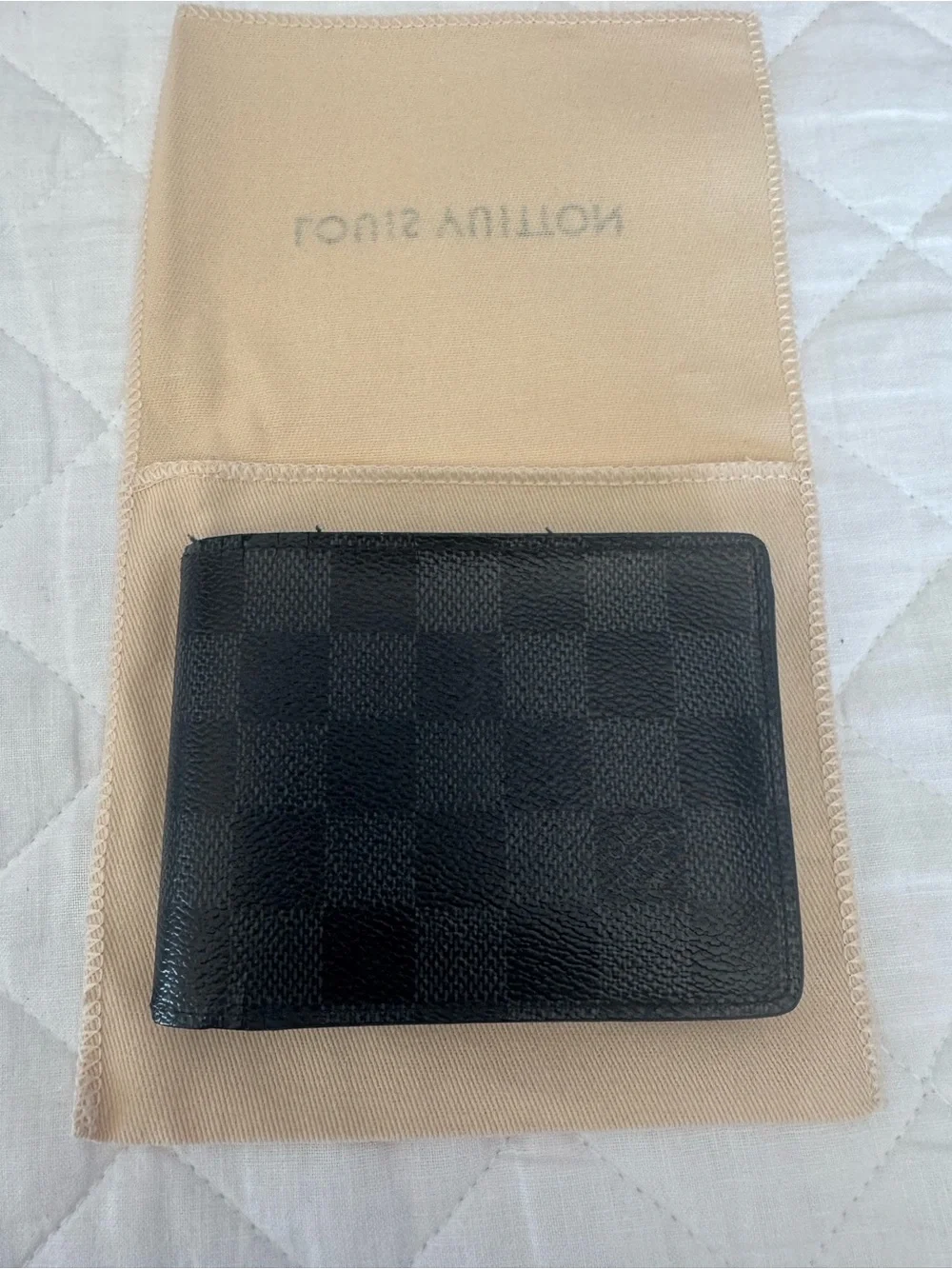 Louis Vuitton Black Damier Graphite Men’s Wallet